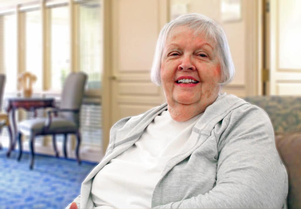 Peggy smiling portrait