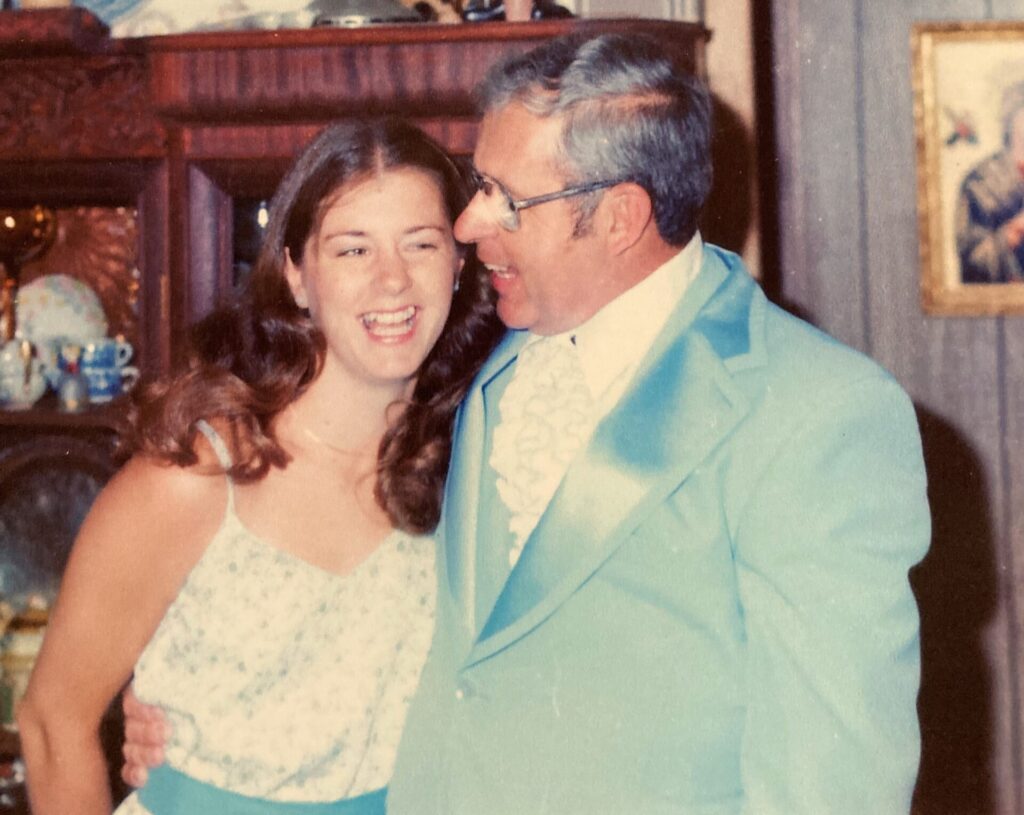 Elderly couple smiling together in vintage portrait photo