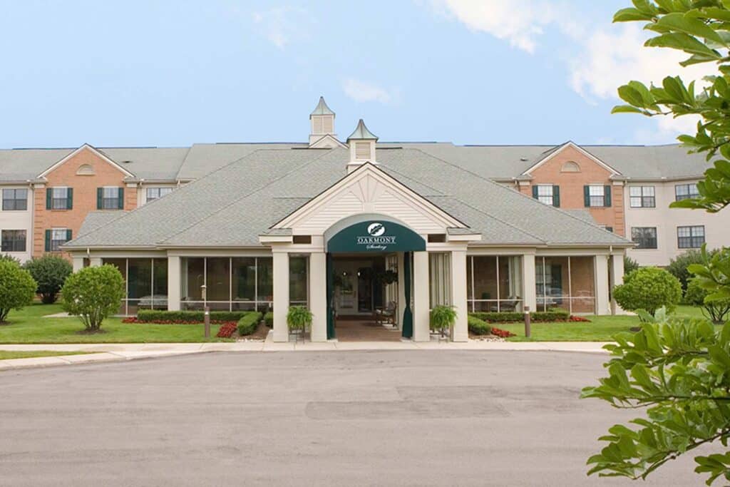 Exterior front view of Sterling senior living community